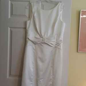 Ladies White House Black Market White Dress-12M